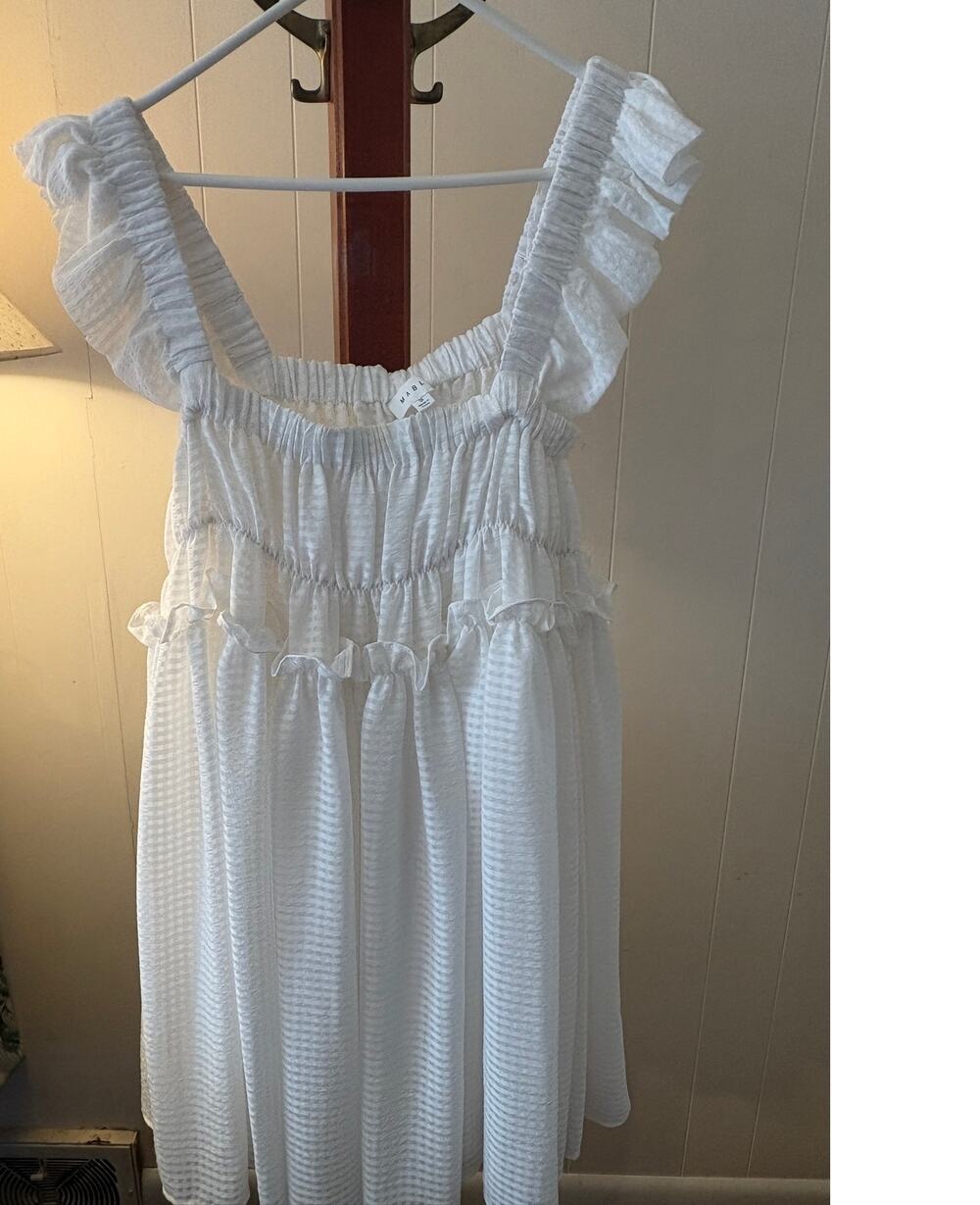Mable Ivory Baby Doll Dress Sz Small NWOT